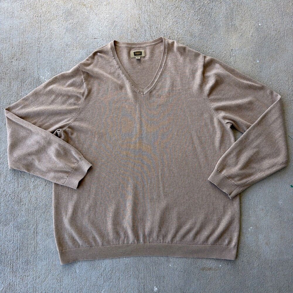 The Foundry Supply Co V Neck Cotton Pullover Sweater Men’s Size 4XL
